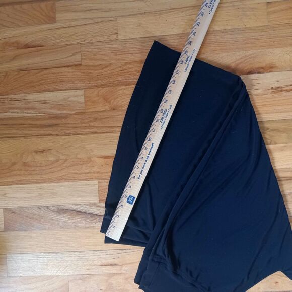 Cabi Pants Womens Medium Black Wide Leg Cropped Pull On M Mid Rise flowy - Picture 6 of 6